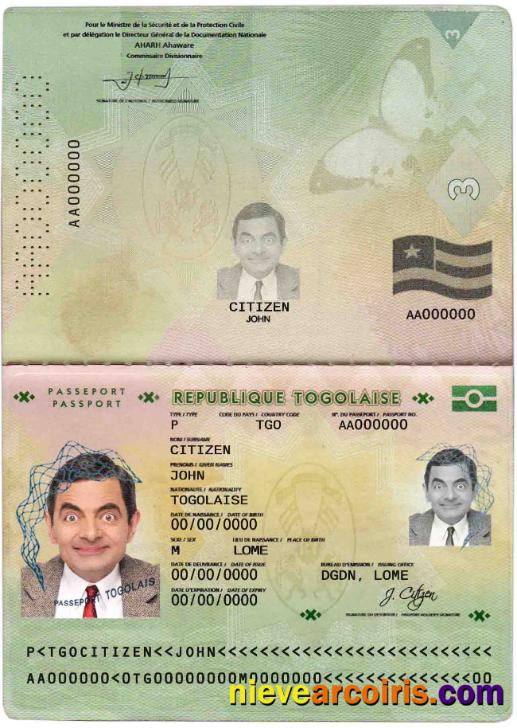 Togo passport